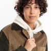 Hot Rotholz Cordjacke Aus Bio-Baumwolle Beige / Oliv