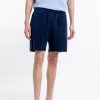 Online Rotholz Frottee Shorts Aus Bio-Baumwolle Blau