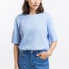 Wholesale Rotholz T-Shirt Aus Waffle Cotton Hellblau