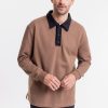 Hot Rotholz Schweres Polo Sweatshirt Aus Bio-Baumwolle Braun