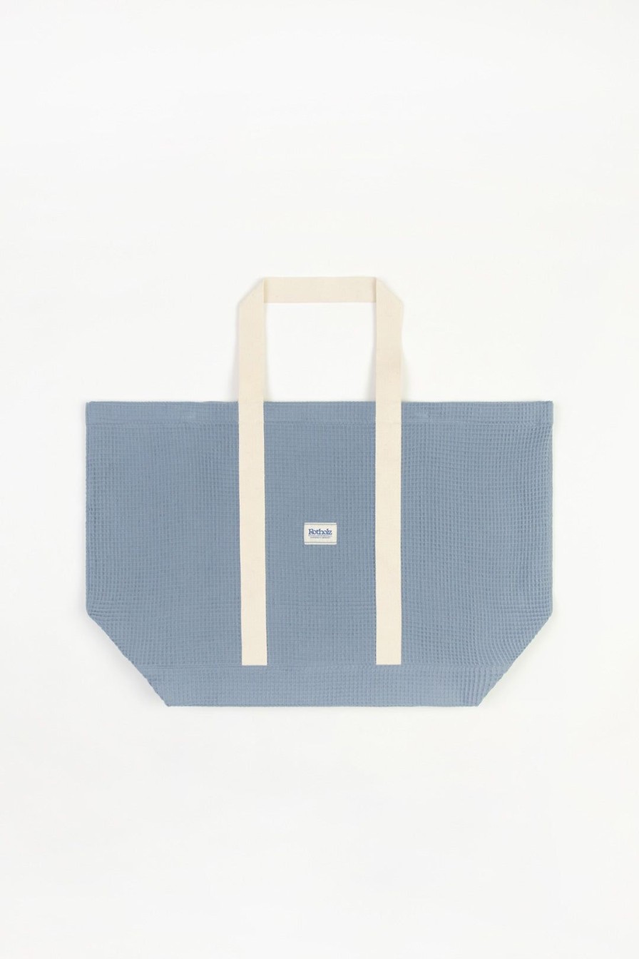 Online Rotholz Weekend Tote Bag Bio Baumwolle - Hellblau