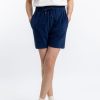 Hot Rotholz Frottee Shorts Aus Bio-Baumwolle Blau