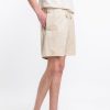 Hot Rotholz Frottee Shorts Aus Bio-Baumwolle Creme