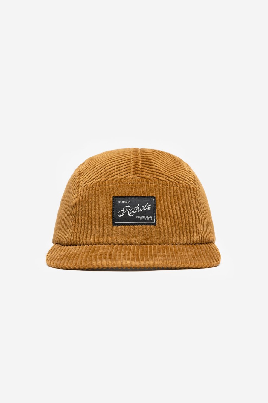 Wholesale Rotholz Cord 5-Panel Cap Bio Baumwolle - Toffee