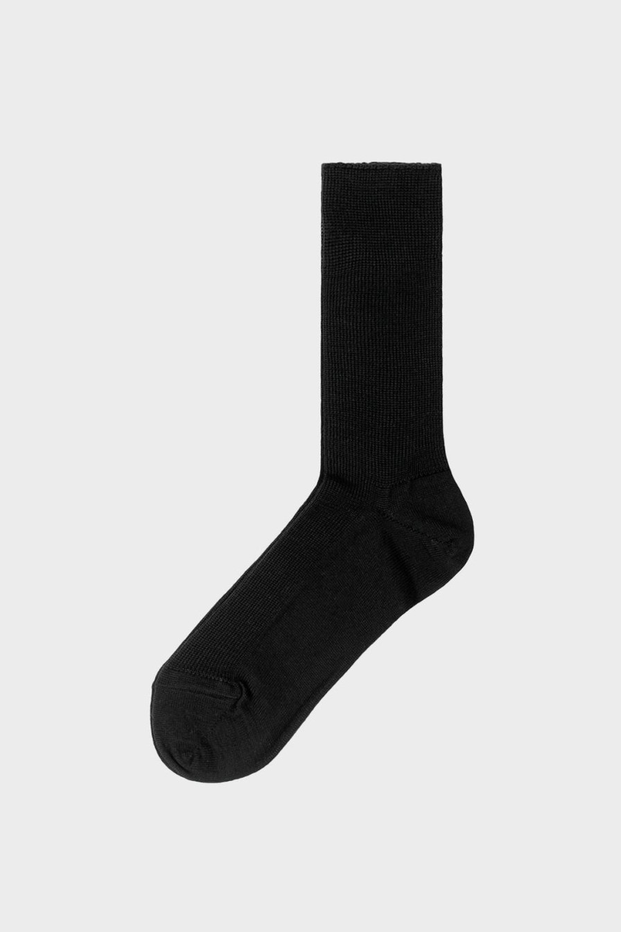 Wholesale Rotholz Leichte Socken Schurwolle - Schwarz