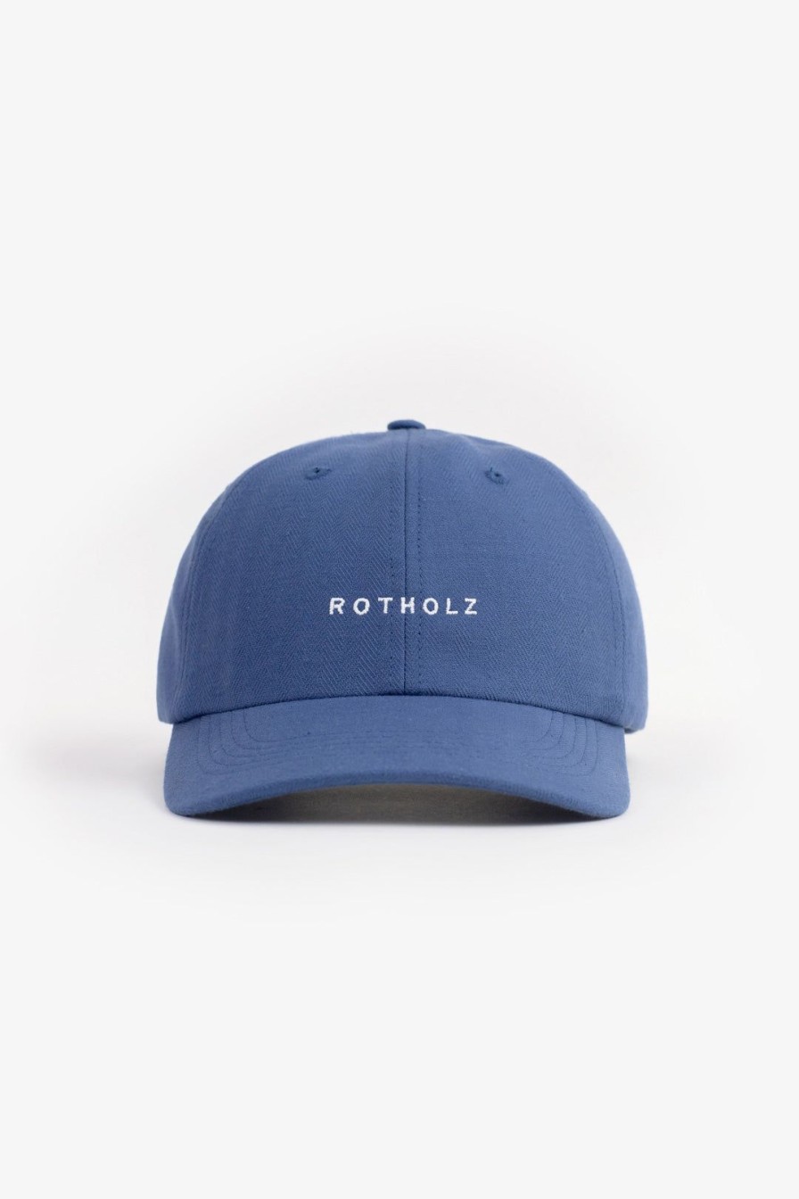 Clearance Rotholz Logo Dad Cap Bio Baumwolle - Blau