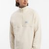 Clearance Rotholz Divided Half Zip Bio Baumwolle - Weis