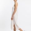 New Rotholz Strick Kleid Aus Bio-Baumwolle Off-White