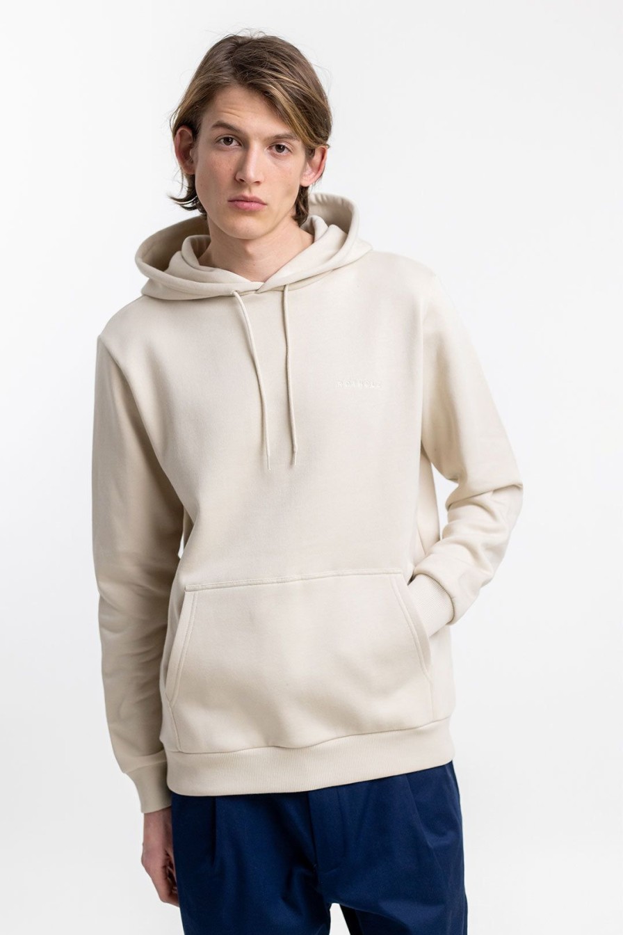 Hot Rotholz Logo Hoodie Aus Bio-Baumwolle Creme