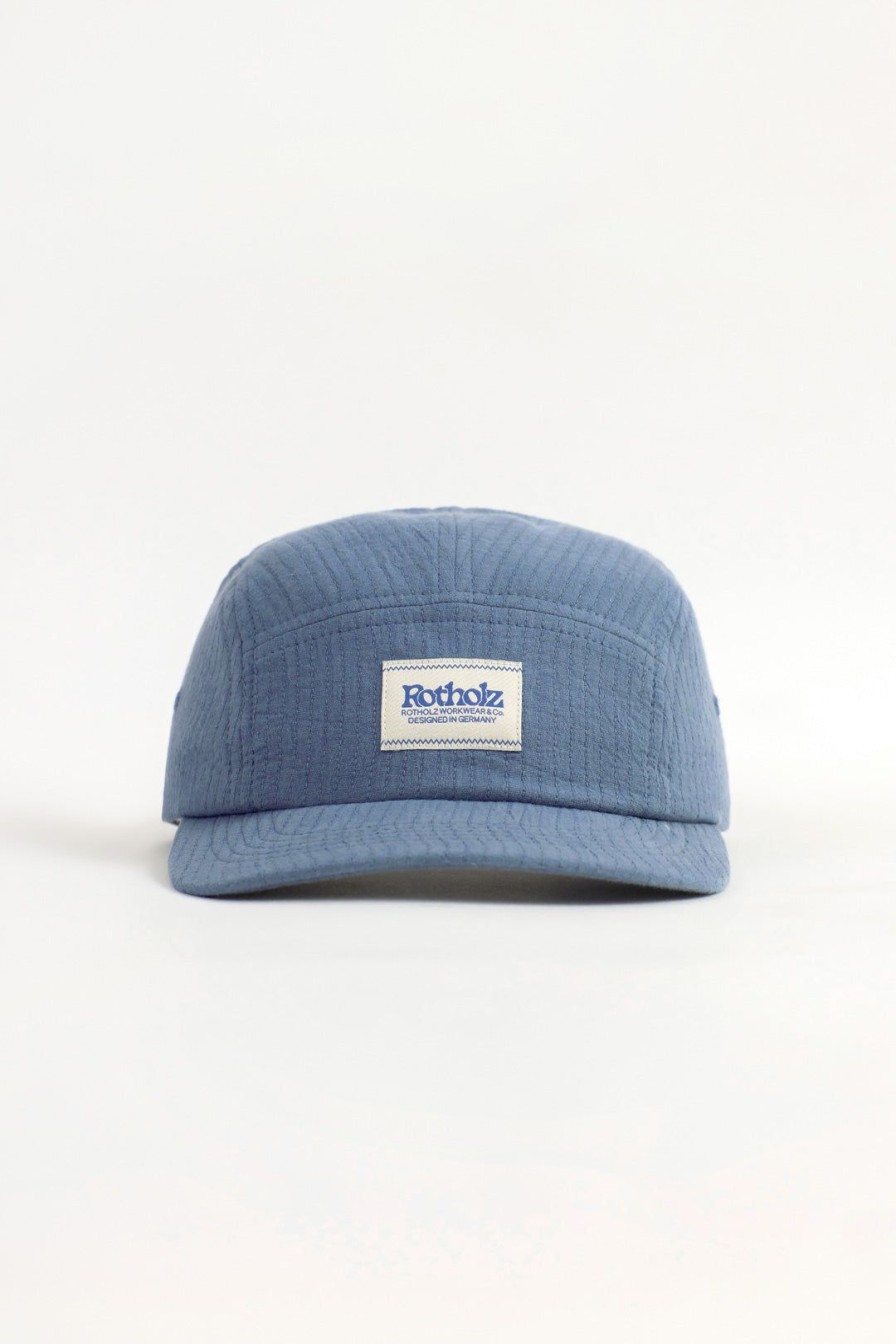 Hot Rotholz 5 Panel Cap Bio Baumwolle - Blau