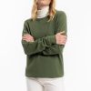 New Rotholz Waffel Sweatshirt Bio Baumwolle - Grun