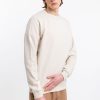 Online Rotholz Logo Sweatshirt Aus Bio-Baumwolle Creme