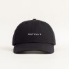 Clearance Rotholz Logo Dad Cap Bio Baumwolle - Schwarz