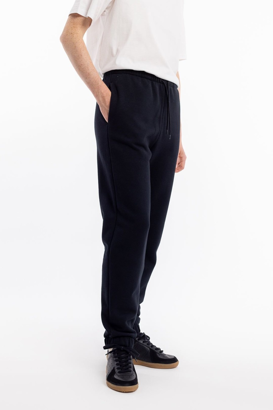 New Rotholz Logo Sweatpants Bio Baumwolle - Schwarz