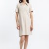 Wholesale Rotholz Polo Kleid Aus Bio Frottee Creme