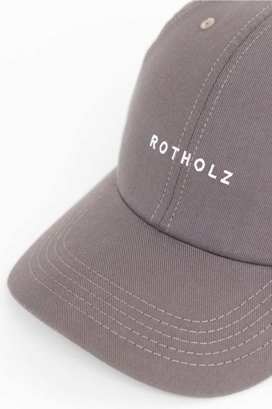 Best Rotholz Dad Cap Aus Bio-Baumwolle Grau