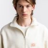 New Rotholz Divided Half Zip Sweatshirt Off-White