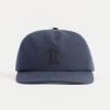 New Rotholz Floppy Cap Leinen Mix - Dunkelblau