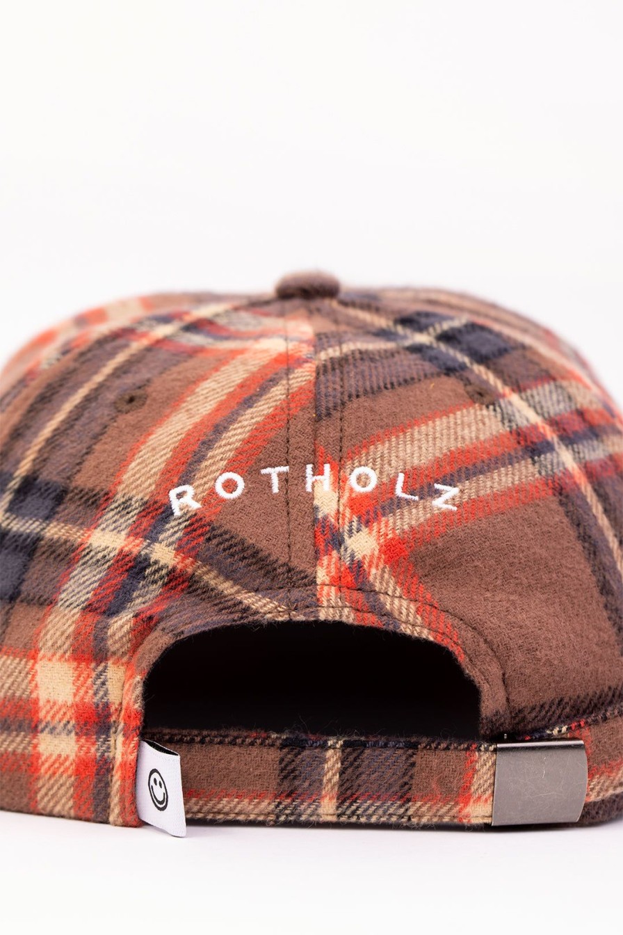 Online Rotholz Flanell Floppy Cap Kariert