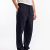 Clearance Rotholz Logo Sweatpants Bio Baumwolle - Schwarz