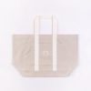 New Rotholz Weekend Tote Bag Aus Bio Canvas Beige