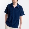 Wholesale Rotholz Polo Shirt Aus Bio Frottee Blau