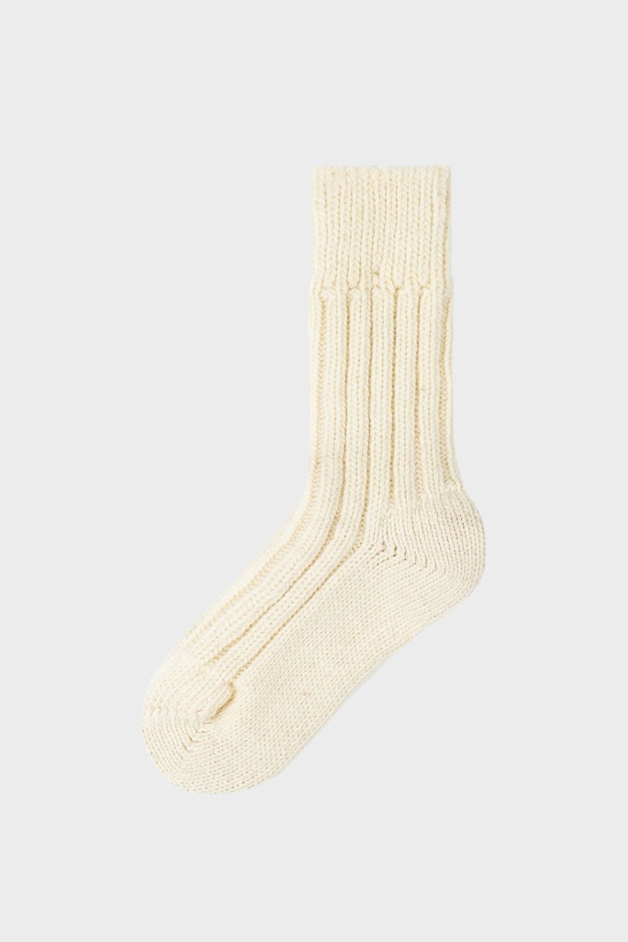 Online Rotholz Schwere Socken Schurwolle - Weis