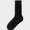 Best Rotholz Schwere Socken Schurwolle - Schwarz