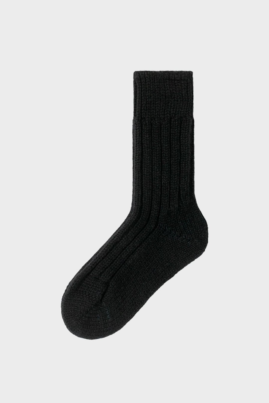 Best Rotholz Schwere Socken Schurwolle - Schwarz