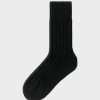 Hot Rotholz Schwere Socken Schurwolle - Schwarz